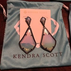 Kendra Scott Alexa Drop earrings - Dichroic Glass